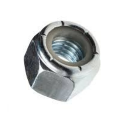 TUERCA HEXAGONAL  DE SEGURIDAD INSERTO NYLON 3/8" C/100 PIEZAS HQ