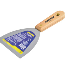 Espatula Flexible  4"  Mango Madera SURTEK (123104)