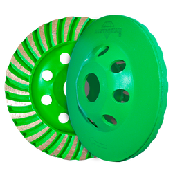 COPA DIAMANTE TURBO VERDE MARMOL/GRANITO 4" X 7/8" AUSTRODIAM (870)