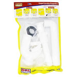 CESPO-FACIL PARA LAVABO REJILLA INOX. (GRIS OXFORD EN BOLSA DE LUJO) (9732G) FAMA