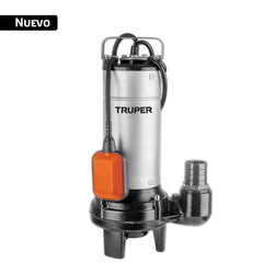 Bomba sumergible acero inox./hierro, a.sucia,1-1/2HP, TRUPER (104078)(BOS-1-1/2SI)