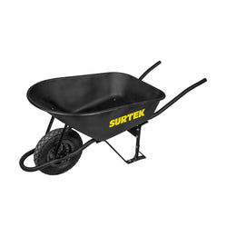 Carretilla reforzada 8 Pies Cubicis Llanta Imponchable SURTEK (CAT80X)