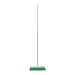 CEPILLO PARA BARRER CERDA RIGIDA 30 CM BASTÓN DE MADERA KLINTEK (57034)