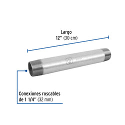 Niple Galvanizado 1/4  X  12 AR A010253