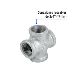 Cruz Galvanizada  3/4"  AR A091707