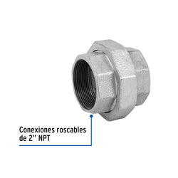 Tuerca Union Galvanizada  2"  AR A091320