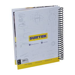CUADERNO A RAYA PASTA DURA 17.5X23 CM SURTEK (CUAD20)