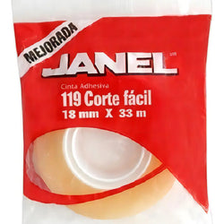 Cinta Empaque 119 Trans 18 mm X 50 Mts JANEL (C152)