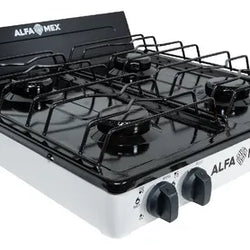ESTUFA DE GAS 4 QUEMADORES BLANCA ALFA (311S-6)