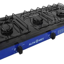 ESTUFA DE GAS 3 QUEMADORES AZUL ALFA (611-7)