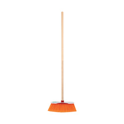 Escoba Estándar Cerdas De Pet Extra Suaves, Bastón De Madera KLINTEK (ES-350S)(57030)