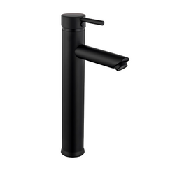 Monomando Para Lavabo Alto Negro Mate PLOMACY MM30N