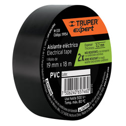 CINTA AISLAR 19 MM X 18 MTS NEGRA TRUPER EXPERT (19954)