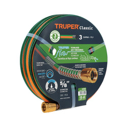 Manguera 5/8' Reforzada 3 C 15 M Conexiones De Metal TRUPER (MAN-15X5/8R)(16036)