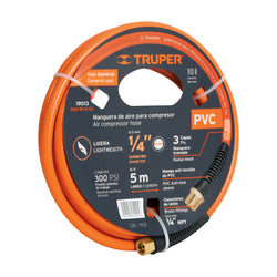 Manguera de PVC para compresor, 5 m, 1/4 TRUPER (MAN-PI-5-1/4) (19013)