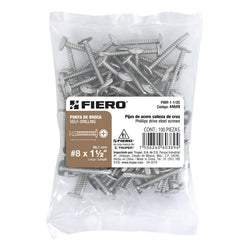 PIJA PUNTA BROCA ESTRELLA 8 X 1-1/2¨ FIERO (44649)