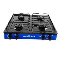 ESTUFA DE GAS 4 QUEMADORES AZUL ALFA (311S-7)