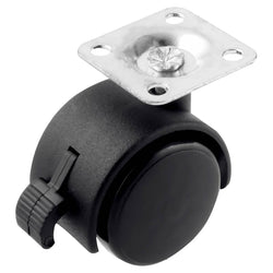 RODAJA TIPO YOYO PLACA C/FRENO 50MM X 46MM (Precio x pieza - Empaque c/4 pzas) WESTON (Y-2131-50)