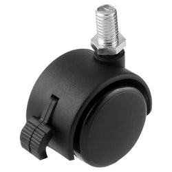 RODAJA TIPO YOYO C/ROSCA 3/8-16 Y FRENO 50MM X 46MM (Precio x pieza - Empaque c/4 pzas) WESTON (Y-2133-50)