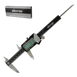 CALIBRADOR DIGITAL ACERO INOX. CARCASA METALICA 6" WESTON  (STWS-2115-2305/STW-9410)