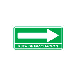 Señalamiento Ruta Evacuacion Derecha 15 X 30 cm WESTON (TS-020)