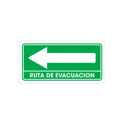 Señalamiento Ruta Evacuacion Izquierda 15 X 30 cm WESTON (TS-025)