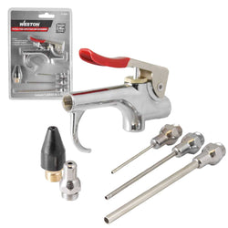 PISTOLA P/SOPLETEAR METALICA CON ACCESORIOS 1/4 NPT WESTON (W-70565)