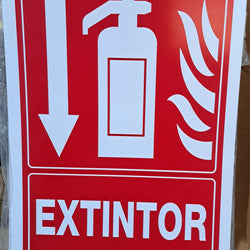 SEÑAL "EXTINTOR" 25X36 CM URREA (SES47)