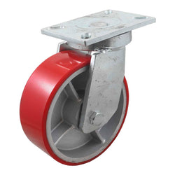 RODAJA FIERRO VACIADO C/PU GIRATORIA ROJA 8 X 3" WESTON (Y-1002-200)
