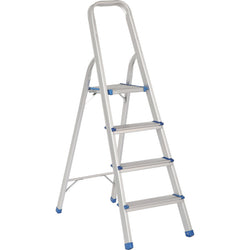 Escalera plegables tipo taburete de aluminio con 4 peldaños SURTEK (ETT4)