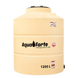 TINACO 1200 LTS. AQUA FORTE BEIGE (C/VALVULA Y FLOTADOR)