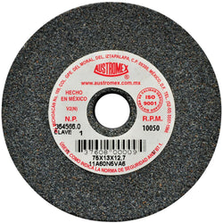 Rueda Gris Clasica G-60 3" X 1/2" X 1/2" AUSTROMEX 1