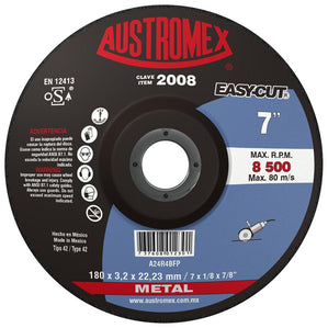 Disco Corte Metal 7" X 1/8" X 7/8" EASy-CUT AUSTROMEX 2008