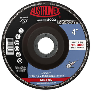 Disco Corte Metal 4" X 1/8" X 5/8" EASy-CUT AUSTROMEX 2023