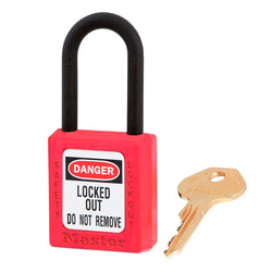 Candado Rojo Bloqueo DiEléctrico MASTER LOCK 406RED