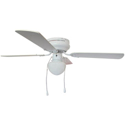 Ventilador de Techo C/Lámpara 4 Aspas 42" Bco KLEY KLEIMAN VT-002