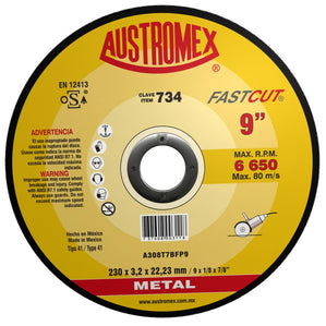 Disco Corte Metal 9" X 1/8" X 7/8" FAST-CUT AUSTROMEX 734