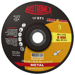 Disco Corte Metal 9" X 1/8" X 7/8" KREATOR AUSTROMEX 571