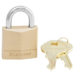 Candado Laton Sol. 1 3/16" Gancho 5/8" MASTER LOCK 130D