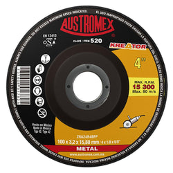 Disco Corte Metal 4" X 1/8" X 5/8" KREATOR AUSTROMEX 520