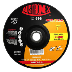 Disco Corte Metal 7" X 5/32" X 7/8" KREATOR AUSTROMEX 596