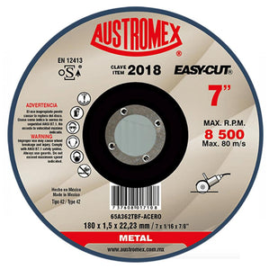 Disco Corte Metal 7" X 1/16" X 7/8" EASy-CUT AUSTROMEX 2018