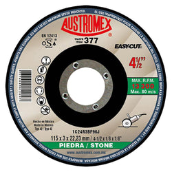 Disco Corte Piedra T42 4-1/2" X 1/8" X 7/8" EASy-CUT AUSTROMEX 377