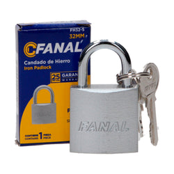 Candado Hierro 32 mm Plata FANAL FH32-S