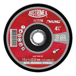 Disco Corte Plano Super delgado 4 1/2" X 3/64" X 7/8" HUM AUSTROMEX 778