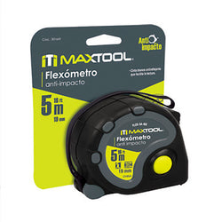 flexómetro Anti-Impacto 5 Mts MAXTOOL 301632