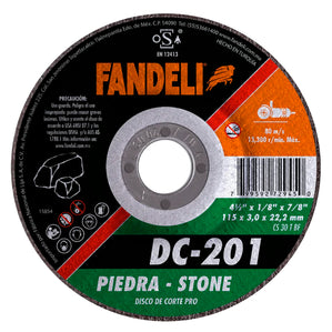 Disco Corte Std Piedra 4 1/2" X 3.2 X 22.2 Fandeli 72945