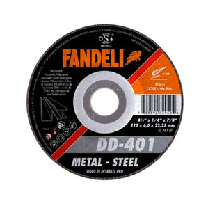 Disco Desbaste Metal 4 1/2" X 1/4" X 7/8" Fandeli 72950