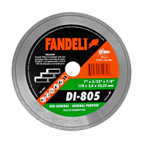 Disco Diamante Rin Continuo 7" X 1.6 X 22.23 Fandeli 72962