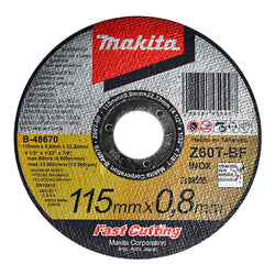 Disco Corte Metal Inoxidable 4 1/2" MAKITA B48670